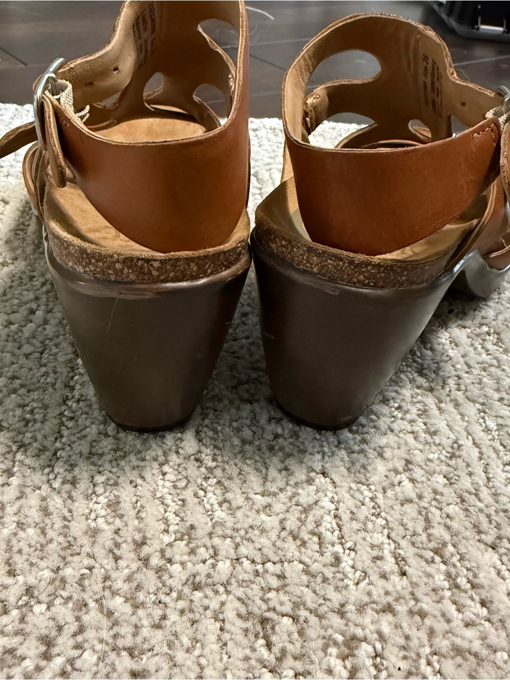 Dansko Leather Strappy Heeled Sandals Brown Size 36 EU / US 5.5-6 - Picture 3 of 6
